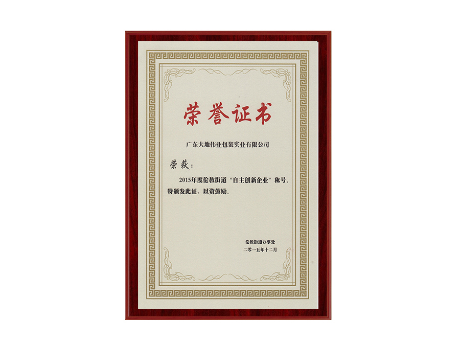 自主創(chuàng)新企業(yè)